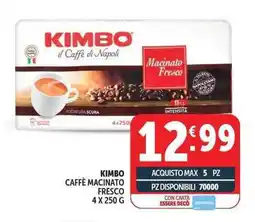 Deco Supermercati Kimbo caffè macinato fresco offerta