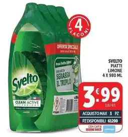 Deco Supermercati Svelto piatti limone offerta