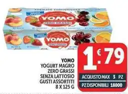 Deco Supermercati Yomo yogurt magro zero grassi senza lattosio offerta