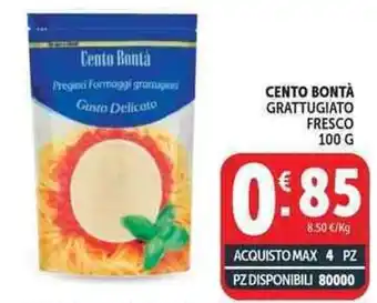 Deco Supermercati Cento bontà grattugiato fresco offerta
