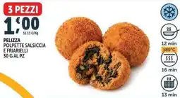 Deco Superfreddo Pelizza polpette salsiccia e friarielli offerta