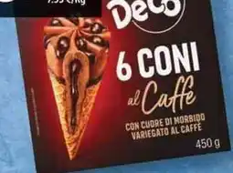 Deco Superfreddo Decò 6 coni al caffè offerta