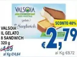 DEM Valsoia il gelato 8 sandwich offerta