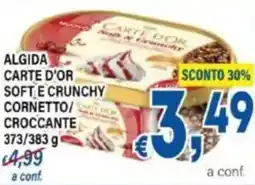 DEM Algida carte d'or soft e crunchy cornetto/ croccante offerta