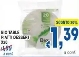 DEM Bio table piatti dessert offerta