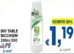 DEM Bio table bicchieri 200cc x50 offerta
