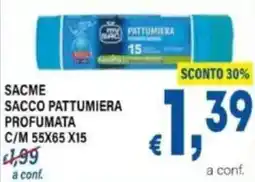 DEM Sacme sacco pattumiera profumata c/m 55x65 x15 offerta
