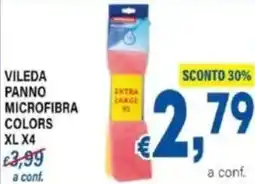 DEM Vileda panno microfibra colors offerta