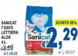 DEM Sanicat 7 days lettiera aloe offerta