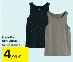Carrefour Canotta con Lurex offerta