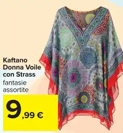 Carrefour Kaftano Donna Voile con Strass offerta