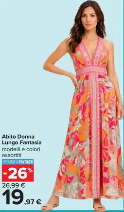 Carrefour Abito Donna Lungo Fantasia offerta