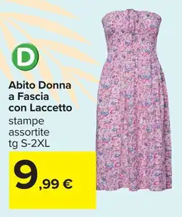 Carrefour Abito Donna a Fascia con Laccetto offerta