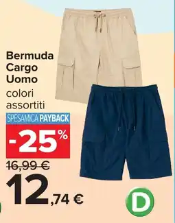 Carrefour Bermuda Cargo Uomo offerta
