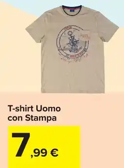 Carrefour T-shirt Uomo con Stampa offerta