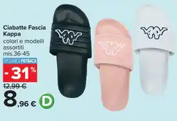 Carrefour Ciabatte Fascia Kappa offerta