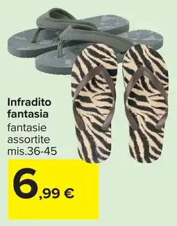 Carrefour Infradito fantasia offerta