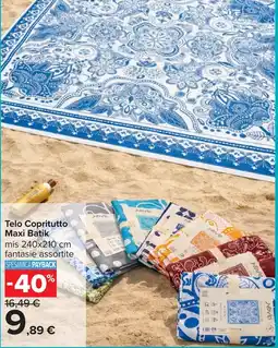 Carrefour Telo Copritutto Maxi Batik offerta
