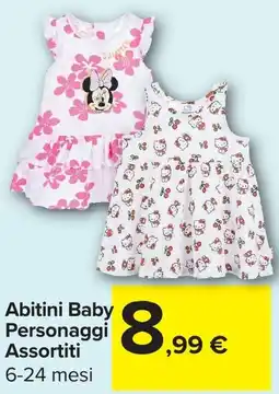 Carrefour Abitini Baby Personaggi Assortiti offerta