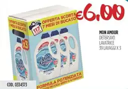 Carico Cash & Carry Mon amour detersivo lavatrice offerta