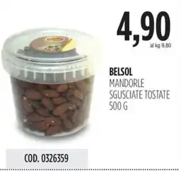 Carico Cash & Carry Belsol mandorle sgusciate tostate offerta