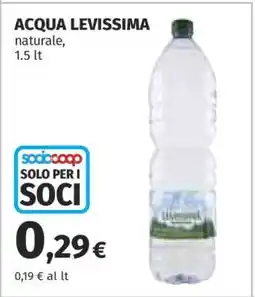 Coop ACQUA LEVISSIMA offerta