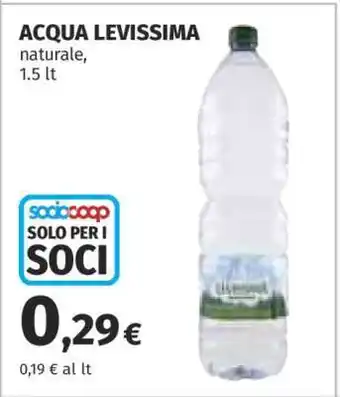 Coop ACQUA LEVISSIMA offerta