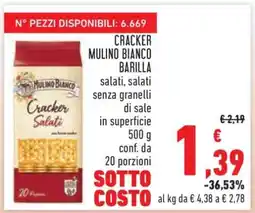 Conad Cracker Mulino Bianco Barilla offerta