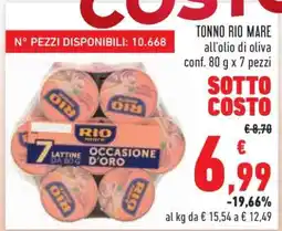 Conad Tonno Rio Mare all'olio di oliva offerta