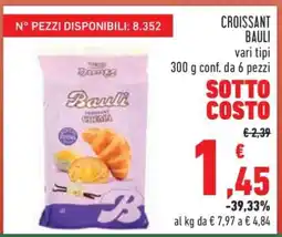 Conad Croissant Bauli offerta