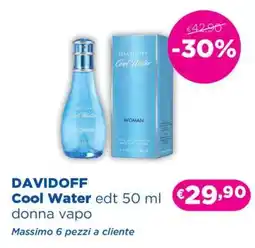 Acqua & Sapone DAVIDOFF Cool Water edt 50 ml donna vapo offerta