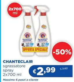 Acqua & Sapone CHANTECLAIR sgrassatore spray 2x700 ml offerta