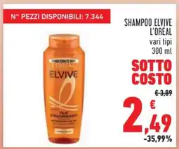 Conad SHAMPOO ELVIVE L'ORÉAL offerta