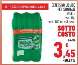 Conad DETERSIVO LIQUIDO PER STOVIGLIE SVELTO offerta