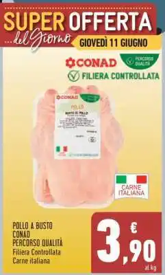Conad Pollo a Busto offerta
