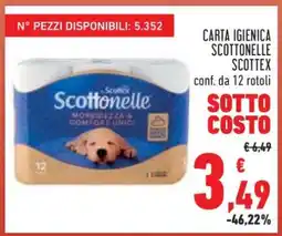 Conad Carta Igienica Scottonelle Scottex offerta