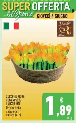 Conad Zucchine Fiore Romanesche I Nostri Ori offerta