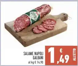 Conad Salame Napoli Galbani offerta