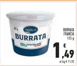 Conad BURRATA FRANCIA offerta
