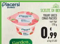 Conad Yogurt Greco Conad Piacersi offerta