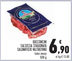 Conad BOCCONCINI SALSICCIA STAGIONATA SALUMIFICIO VALTIBERINO offerta