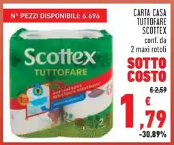 Conad CARTA CASA TUTTOFARE SCOTTEX offerta