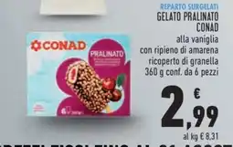 Conad GELATO PRALINATO CONAD offerta