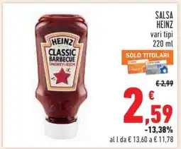 Conad Salsa HEINZ offerta