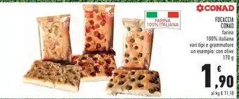 Conad Focaccia Conad offerta
