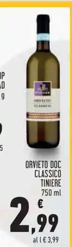 Conad Orvieto DOC classico Tiniere offerta
