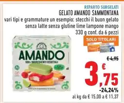 Conad Gelato Amando Sammontana offerta