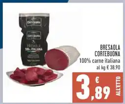 Conad Bresaola Cortebuona offerta