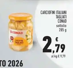 Conad Carciofini italiani tagliati CONAD offerta