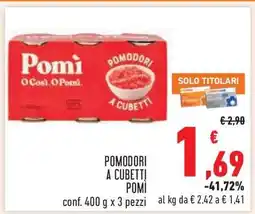 Conad POMODORI A CUBETTI POMÌ offerta